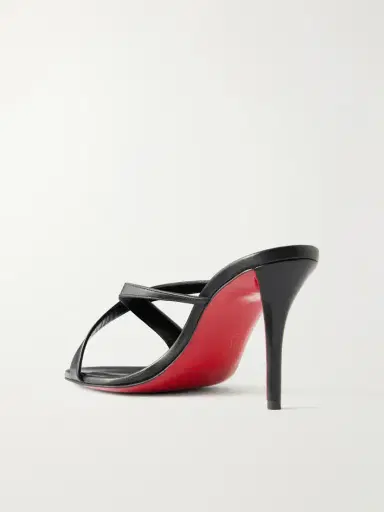 Christian Louboutin Mulazee Cross 80 Leather Mules | Thumbnail 3 Christian Louboutin Mulazee Cross 80 Leather Mules | Thumbnail 3