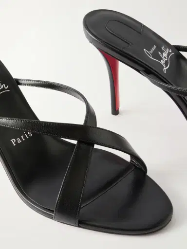 Christian Louboutin Mulazee Cross 80 Leather Mules | Thumbnail 5 Christian Louboutin Mulazee Cross 80 Leather Mules | Thumbnail 5