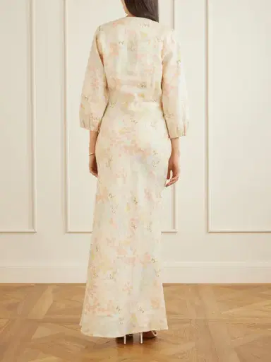 BERNADETTE Beau Floral-print Linen Maxi Dress | Thumbnail 3 BERNADETTE Beau Floral-print Linen Maxi Dress | Thumbnail 3