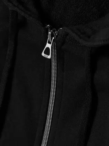James Perse Vintage French Cotton-terry Hoodie | Thumbnail 5 James Perse Vintage French Cotton-terry Hoodie | Thumbnail 5