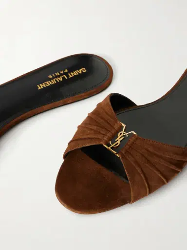 Saint Laurent Babylon Suede Sandals | Thumbnail 5 Saint Laurent Babylon Suede Sandals | Thumbnail 5