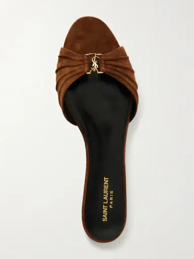 Saint Laurent Babylon Suede Sandals | Thumbnail 6 Saint Laurent Babylon Suede Sandals | Thumbnail 6