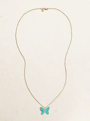 Sydney Evan Butterfly 14-karat Gold, Enamel And Diamond Necklace | Thumbnail 4 Sydney Evan Butterfly 14-karat Gold, Enamel And Diamond Necklace | Thumbnail 4