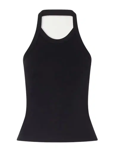 FLORE FLORE Angie Organic Cotton-jersey Halterneck Tank | Thumbnail 1 FLORE FLORE Angie Organic Cotton-jersey Halterneck Tank | Thumbnail 1