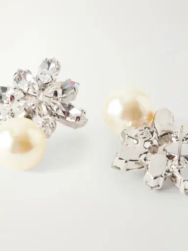Jennifer Behr Liza Silver-tone Crystal Earrings | Thumbnail 3 Jennifer Behr Liza Silver-tone Crystal Earrings | Thumbnail 3