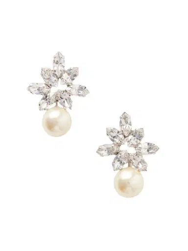 Jennifer Behr Liza Silver-tone Crystal Earrings | Thumbnail 1 Jennifer Behr Liza Silver-tone Crystal Earrings | Thumbnail 1