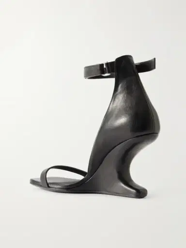 Rick Owens Cantilever Leather Sandals Wedge Mules | Thumbnail 3 Rick Owens Cantilever Leather Sandals Wedge Mules | Thumbnail 3