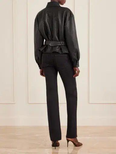 Saint Laurent Belted Leather Jacket | Thumbnail 4 Saint Laurent Belted Leather Jacket | Thumbnail 4