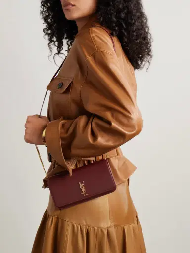 Saint Laurent Cassandre Strap Leather Phone Case | Thumbnail 2 Saint Laurent Cassandre Strap Leather Phone Case | Thumbnail 2