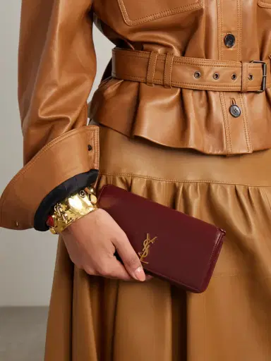Saint Laurent Cassandre Strap Leather Phone Case | Thumbnail 6 Saint Laurent Cassandre Strap Leather Phone Case | Thumbnail 6