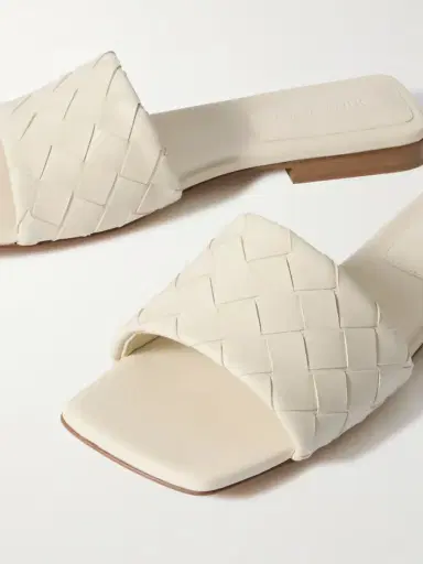 Bottega Veneta Riva Intrecciato Leather Slides | Thumbnail 4 Bottega Veneta Riva Intrecciato Leather Slides | Thumbnail 4