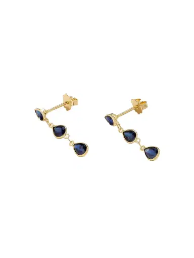 JIA JIA Chakra Gold Sapphire Earrings | Thumbnail 1 JIA JIA Chakra Gold Sapphire Earrings | Thumbnail 1