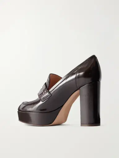 Gianvito Rossi Hadden Nuit 70 Leather Platform Pumps | Thumbnail 3 Gianvito Rossi Hadden Nuit 70 Leather Platform Pumps | Thumbnail 3