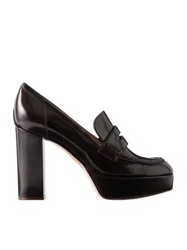 Gianvito Rossi Hadden Nuit 70 Leather Platform Pumps | Thumbnail 1 Gianvito Rossi Hadden Nuit 70 Leather Platform Pumps | Thumbnail 1