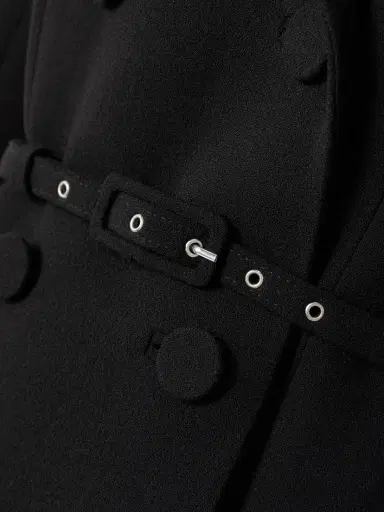 Emilia Wickstead Chaney Belted Pleated Double-breasted Wool-crepe Midi Dress | Thumbnail 5 Emilia Wickstead Chaney Belted Pleated Double-breasted Wool-crepe Midi Dress | Thumbnail 5