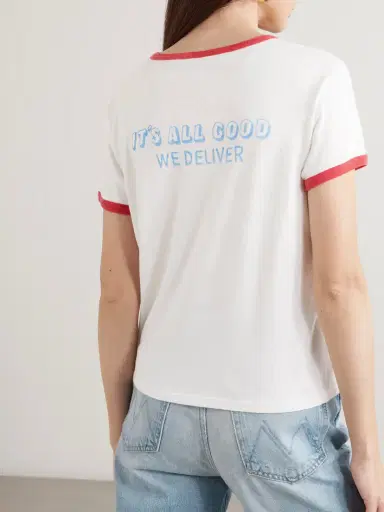 Mother The Lil Goodie Printed Cotton-blend Jersey T-shirt | Thumbnail 3 Mother The Lil Goodie Printed Cotton-blend Jersey T-shirt | Thumbnail 3