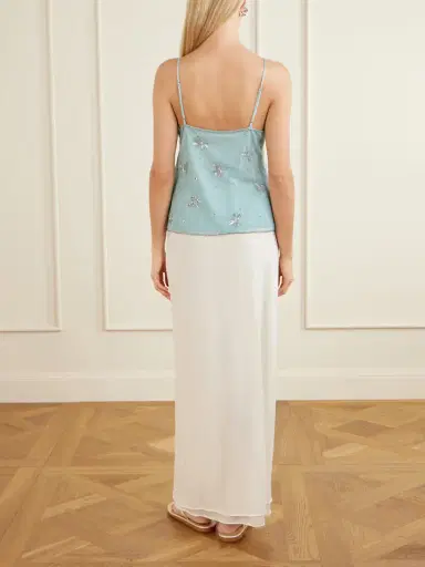 Staud Azzurra Embellished Tulle Top | Thumbnail 3 Staud Azzurra Embellished Tulle Top | Thumbnail 3