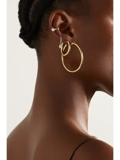 Anita Ko Large 18-karat Gold Hoop Earrings | Thumbnail 4 Anita Ko Large 18-karat Gold Hoop Earrings | Thumbnail 4
