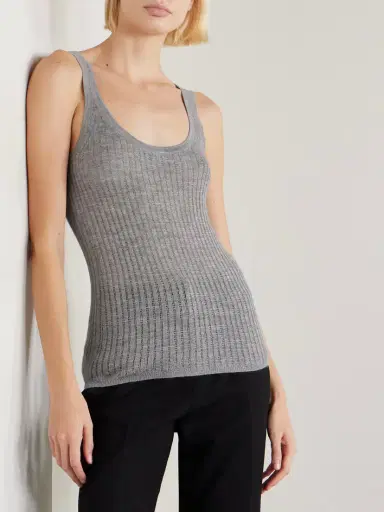 Gabriela Hearst Nevin Pointelle-knit Cashmere And Silk-blend Tank | Thumbnail 3 Gabriela Hearst Nevin Pointelle-knit Cashmere And Silk-blend Tank | Thumbnail 3