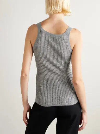 Gabriela Hearst Nevin Pointelle-knit Cashmere And Silk-blend Tank | Thumbnail 4 Gabriela Hearst Nevin Pointelle-knit Cashmere And Silk-blend Tank | Thumbnail 4