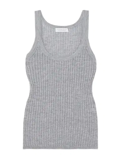 Gabriela Hearst Nevin Pointelle-knit Cashmere And Silk-blend Tank | Thumbnail 1 Gabriela Hearst Nevin Pointelle-knit Cashmere And Silk-blend Tank | Thumbnail 1