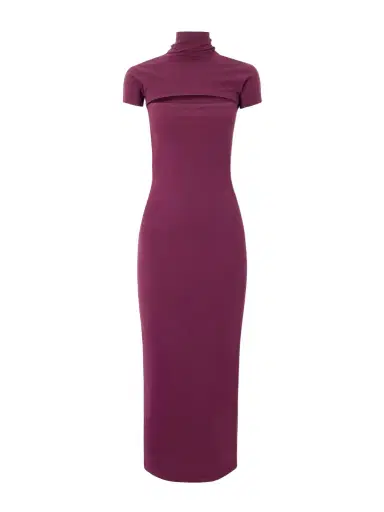 Alaïa Stretch-jersey Turtleneck Midi Dress | Thumbnail 1 Alaïa Stretch-jersey Turtleneck Midi Dress | Thumbnail 1