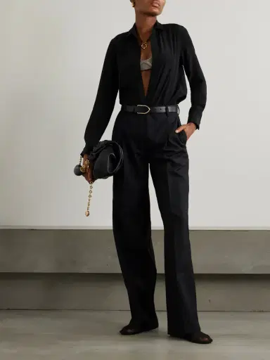 Nili Lotan Gaia Silk Crepe De Chine Shirt | Thumbnail 2 Nili Lotan Gaia Silk Crepe De Chine Shirt | Thumbnail 2
