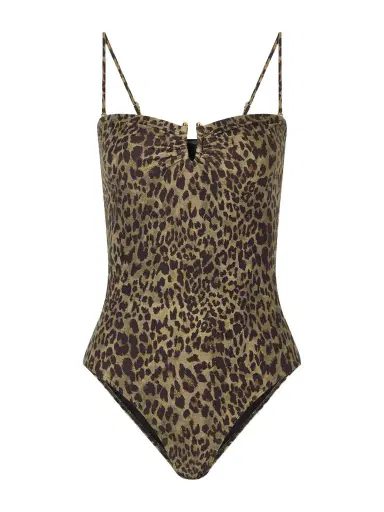 Nili Lotan Embellished Leopard-print Swimsuit | Thumbnail 1 Nili Lotan Embellished Leopard-print Swimsuit | Thumbnail 1