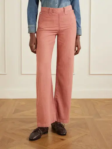 RRL Billie Cotton And Linen-blend Flared Pants | Thumbnail 3 RRL Billie Cotton And Linen-blend Flared Pants | Thumbnail 3