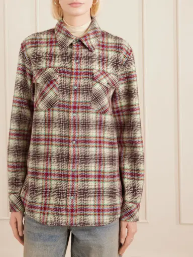 God’s True Cashmere Balance Checked Cashmere Shirt | Thumbnail 3 God’s True Cashmere Balance Checked Cashmere Shirt | Thumbnail 3