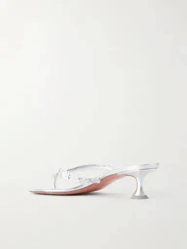 Amina Muaddi Janis 45 Crystal-embellished Leather Thong Sandals | Thumbnail 3 Amina Muaddi Janis 45 Crystal-embellished Leather Thong Sandals | Thumbnail 3