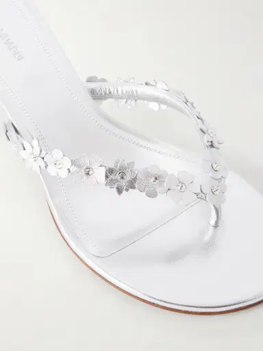 Amina Muaddi Janis 45 Crystal-embellished Leather Thong Sandals | Thumbnail 5 Amina Muaddi Janis 45 Crystal-embellished Leather Thong Sandals | Thumbnail 5