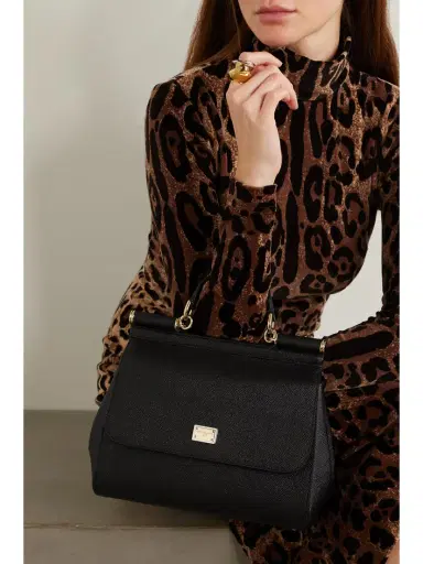 Dolce & Gabbana Sicily Medium Textured-leather Tote | Thumbnail 2 Dolce & Gabbana Sicily Medium Textured-leather Tote | Thumbnail 2