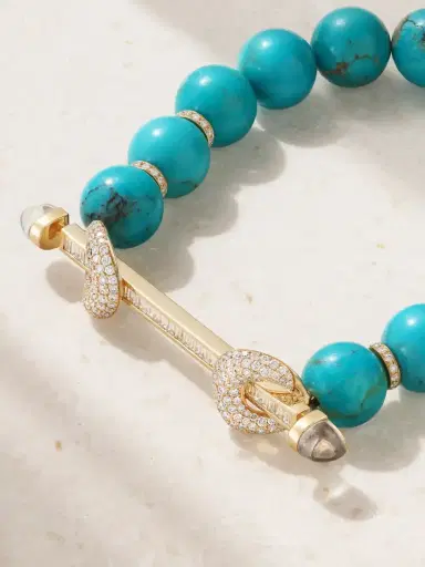 Ananya Jumbo Chakra 18-karat Gold Multi-stone Bracelet | Thumbnail 3 Ananya Jumbo Chakra 18-karat Gold Multi-stone Bracelet | Thumbnail 3