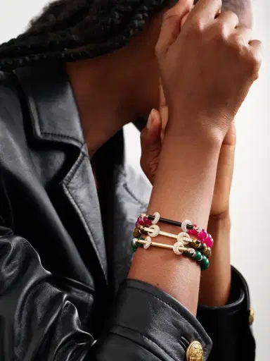 Ananya Chakra 18-karat Gold, Tiger's Eye And Diamond Bracelet | Thumbnail 5 Ananya Chakra 18-karat Gold, Tiger's Eye And Diamond Bracelet | Thumbnail 5