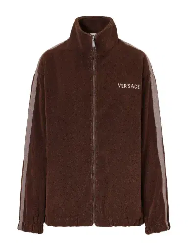 Versace Jacquard-knit Cotton-terry Zip-up Track Jacket | Thumbnail 1 Versace Jacquard-knit Cotton-terry Zip-up Track Jacket | Thumbnail 1