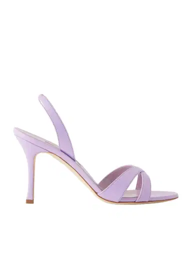 Manolo Blahnik Callasli 90 Leather Slingback Sandals | Thumbnail 1 Manolo Blahnik Callasli 90 Leather Slingback Sandals | Thumbnail 1