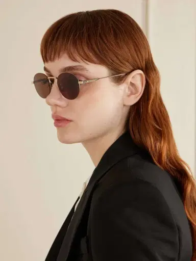 CELINE Eyewear Oro Round-frame Gold-tone Sunglasses | Thumbnail 5 CELINE Eyewear Oro Round-frame Gold-tone Sunglasses | Thumbnail 5