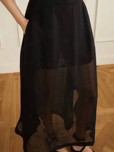 Le Kasha Nafun Linen Skirt | Thumbnail 4 Le Kasha Nafun Linen Skirt | Thumbnail 4