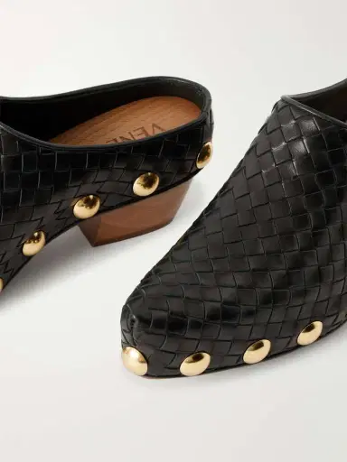 Bottega Veneta Gondola Studded Intrecciato Leather Clogs | Thumbnail 5 Bottega Veneta Gondola Studded Intrecciato Leather Clogs | Thumbnail 5