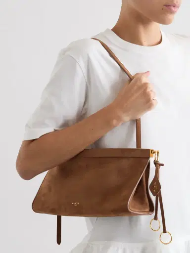 Alaïa Click Medium Nubuck Shoulder Bag | Thumbnail 2 Alaïa Click Medium Nubuck Shoulder Bag | Thumbnail 2