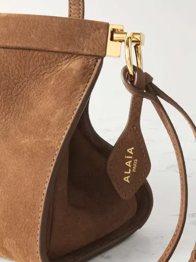 Alaïa Click Medium Nubuck Shoulder Bag | Thumbnail 4 Alaïa Click Medium Nubuck Shoulder Bag | Thumbnail 4