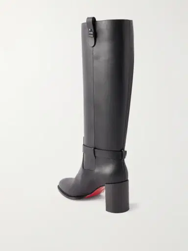 Christian Louboutin Dianouchette Botta 70 Buckled Leather Knee Boots | Thumbnail 3 Christian Louboutin Dianouchette Botta 70 Buckled Leather Knee Boots | Thumbnail 3