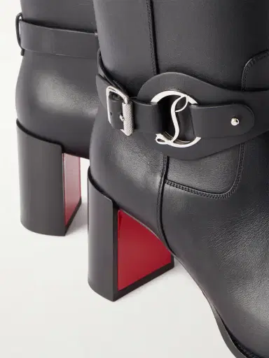 Christian Louboutin Dianouchette Botta 70 Buckled Leather Knee Boots | Thumbnail 5 Christian Louboutin Dianouchette Botta 70 Buckled Leather Knee Boots | Thumbnail 5