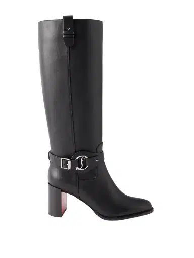 Christian Louboutin Dianouchette Botta 70 Buckled Leather Knee Boots | Thumbnail 1 Christian Louboutin Dianouchette Botta 70 Buckled Leather Knee Boots | Thumbnail 1