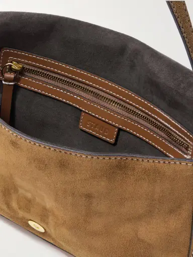Staud Harlow Buckled Suede Shoulder Bag | Thumbnail 5 Staud Harlow Buckled Suede Shoulder Bag | Thumbnail 5