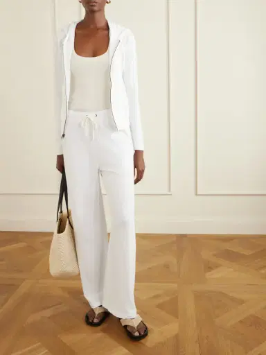 James Perse Cotton-terry Wide-leg Track Pants | Thumbnail 2 James Perse Cotton-terry Wide-leg Track Pants | Thumbnail 2
