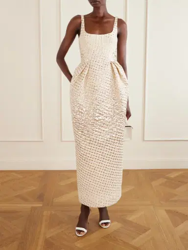 Christopher John Rogers Metallic Jacquard-woven Gown | Thumbnail 2 Christopher John Rogers Metallic Jacquard-woven Gown | Thumbnail 2