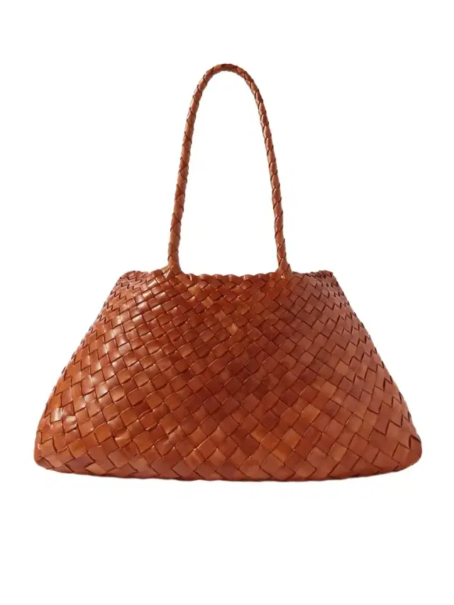 Santa Croce Big Woven Leather Tote Bag Santa Croce Big Woven Leather Tote Bag