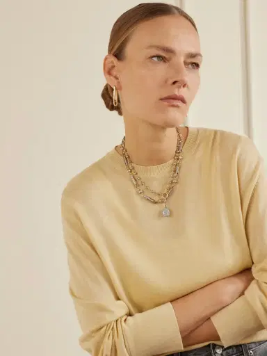 Lucy Delius 14-karat Gold Diamond Necklace | Thumbnail 2 Lucy Delius 14-karat Gold Diamond Necklace | Thumbnail 2